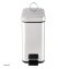Pedalmülleimer Modern 5 Liter Silber - 1