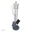 Kaminbesteck aus Metall 5-teiliges Set - 1