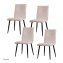 Esszimmerstuhl 4er Set Creme Salinas - 1