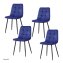 Esszimmerstuhl 4er Set Blau Mesa - 1