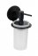 Turbo-Loc® Seifenspender Mod. Bivio Black matt, aus satiniertem Glas - 1