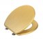 WC-Sitz Mod. Aldeno Gold matt, aus MDF - 1