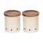 Aufbewahrungsdosen Mod. Aria, 1,6 L, 2er Set, aus pulverbeschichtetem Metall - 1
