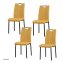 Esszimmerstuhl Denton Webstoff Gelb 4er-Set - 1