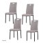 Esszimmerstuhl Denton Webstoff Beige 4er-Set - 1