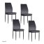 Esszimmerstuhl Madison Samt Grau 4er-Set - 1
