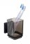 Vacuum-Loc® Zahnputzbecher Mod. Quadro Schwarz, Befestigen ohne Bohren - 1