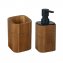 Bad-Accessoire Set Mod. Serro, 2-teilig, aus stabilem Bambus - 1