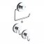 Vacuum-Loc® Toilettenpapierhalter Mod. Milazzo & Haken, 3-tlg., Befestigung ohne bohren - 1