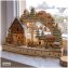 Traditioneller Schwibbogen Holz mit Wintermotiv und Figuren 50 x 30 cm - 1