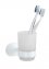 Turbo-Loc® Zahnputzbecherhalter Uno Mod. Orea White matt, aus rostfreiem Edelstahl - 1