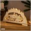 LED Holz Weihnachtsdeko mit Wintermotiv Batteriebetrieben - 1
