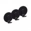 Turbo-Loc® Wandhaken Uno Mod. Bivio Black matt, 3er Set, aus Aluminium - 1