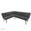 Eckbank 154 x 195 cm Anthrazit Mesilla kurzer Schenkel links - 1