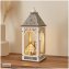 LED Holzlaterne mit Kirche und Figuren Weihnachtsdeko mit 8 LEDs - 1
