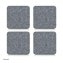 Glasuntersetzer 4er-Set Filz quadratisch - 1