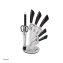 Messerblock 8 teiliges Set Metallic Black - 1
