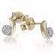 Ohrstecker 585 Gelbgold Glänzend 20 Brillanten weiß günstig online kaufen
