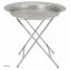 Beistelltisch rund, klappbar Metall - 1