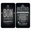 Glasabdeckplatten Universal Mod. Bon Appetit, 2er Set, aus schlagfestem Sicherheitsglas - 1