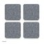 Glasuntersetzer 4er-Set Filz quadratisch - 1