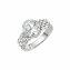 Ring 925/- Sterling Silber rhodiniert Zirkonia - 1