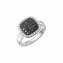 Ring 925/- Sterling Silber rhodiniert Zirkonia - 1
