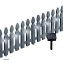 Beeteinfassung Länge 720 cm Zaun Grau - 1