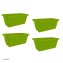 Blumenkasten mit Wasserspeicher 40 cm 4er Set Grün - 1