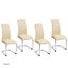 Esszimmerstuhl SallyC Kunstleder 4er-Set Beige - 1