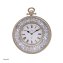 Wanduhr grau antik mit Ranke 38 cm - 1