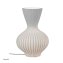 Tischlampe Keramik weiß mit Rillen 20 x 30 cm - 1
