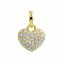 Anhänger 375/- Gelbgold Herz Zirkonia - 1