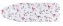 Bügeltischbezug Mod. Keramik M Floral Rot, bis 126 x 41 cm einsetzbar - 1