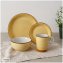16-teiliges Tafelservice aus Keramik Beige - 1