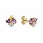 Ohrringe Gold 375 Amethyst + Zirkonia - 1