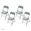 Klappstuhl 4er Set Dima Fabric Grau - 1