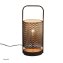 Lampe Rund Metalllampe in Goldschwarz - 1