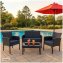 4-teiliges Polyrattan Lounge-Set mit Tisch Gartenmöbel Set Zita - 1