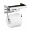 Toilettenpapierhalter 2 in 1 Edelstahl, rostfrei - 1