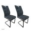 Schwingstuhl Mateo Grau 2er-Set - 1