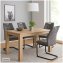 Modernes 4er Set hellbraune Schwingstühle für Esszimmer und Küche - 1