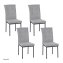 Stuhl Matthew Hellgrau 4er-Set - 1