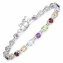 Armband 925-Sterling Silber rhodiniert Multicolour rund günstig online kaufen