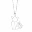 Anhänger mit Kette 925 Silber rhodiniert Katze günstig online kaufen