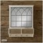 Wandspiegel mit Schubladen, Ablage und Haken Shabby Chic im Landhausstil - 1