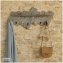 Rustikale Wandgarderobe aus Holz im Vintage-Design - 1