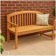 Stilvolle 2-Sitzer-Gartenbank aus Holz Perfekt für Garten, Terrasse und Balkon - 1