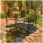 Zierbrücke / Teichbrücke aus Metall dekorative Gartenbrücke für Teiche   Beete - 1
