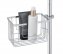 Duschstangencaddy Mod. Valognes, chrom, Edelstahl, 20x12x13 cm, rostfrei, einfache Montage ohne Bohren - 1